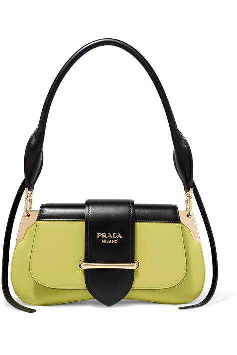 prada green sidonie two-tone leather shoulder bag|Prada Livermore.